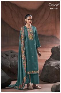 Ganga savela 5073  Wholesale churidar materials in Mumbai