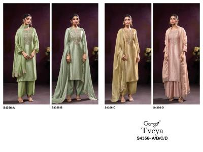 Ganga tveya 4356 Wholesale dress material in Delhi