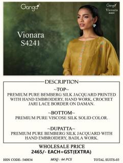 Ganga vionara 4241 Fabric wholesalers in Kerala