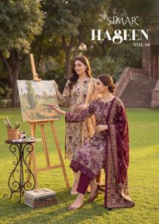 Glossy simar haseen vol - 10 Wholesale dress material price list