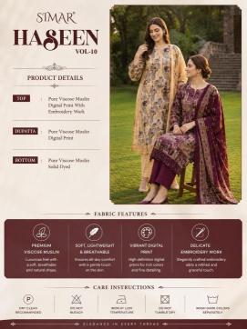 Glossy simar haseen vol - 10 Wholesale dress material price list