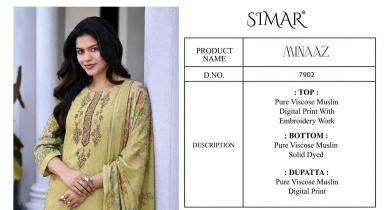 Glossy simar minaaz Wholesale designer dress materials