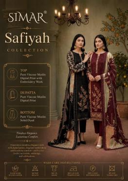 Glossy simar safiyah Wholesale saree market in Karnataka