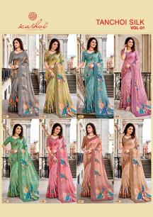 Kashvi tanchoi silk vol 1 Chennai wholesale saree market