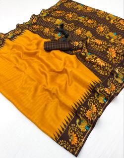 Malhar muga Saree manufacturers in Karnataka
