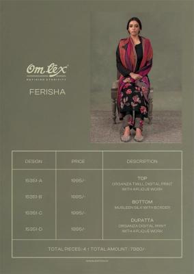 Omtex ferisha Wholesale georgette dress materials in Mumbai.