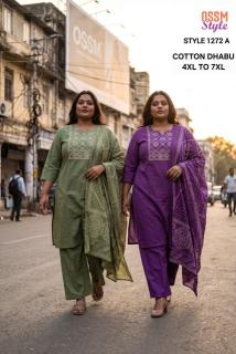 Ossm style 1272 A Embroidered kurtis wholesale