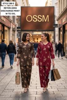 Ossm style 280 E  Kurtis online in Kerala