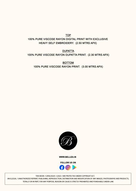Belliza dilkhush vol 4 Wholesale dress fabric market in Himachal Pradesh