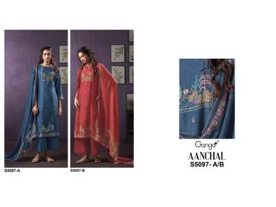 Ganga aanchal 5097 Rajasthani sarees wholesale market