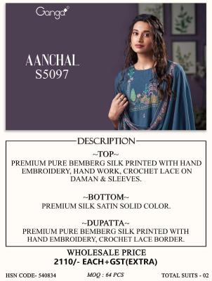 Ganga aanchal 5097 Rajasthani sarees wholesale market