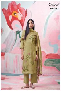 Ganga elysia 5058  Ethnic dress material