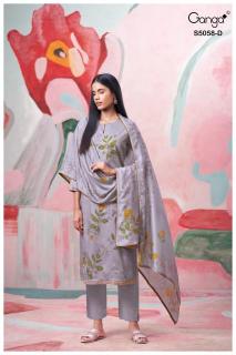 Ganga elysia 5058  Ethnic dress material