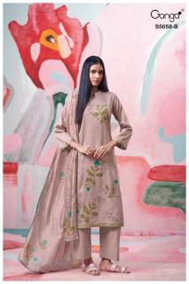 Ganga elysia 5058  Ethnic dress material