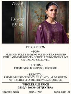 Ganga evyra 5189 Dress material wholesale in Amritsar