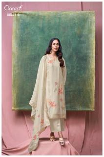 Ganga gineva 5373  Jaipur dress material market