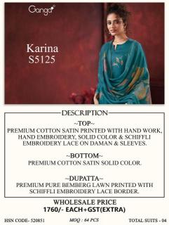 Ganga karina 5125 Cotton dress material