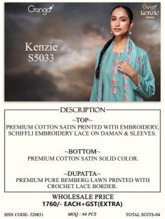 Ganga kenzie 5033 Dress material wholesalers in Andhra Pradesh