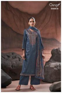 Ganga renaya 5099  Dress material suppliers in Goa