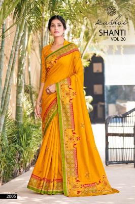 Kashvi shanti vol-20 Wholesale saree market in Hyderabad