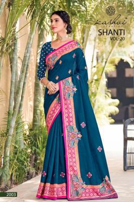 Kashvi shanti vol-20 Wholesale saree market in Hyderabad