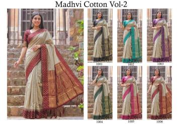 MADHVI COTTON VOL 2 Wholesale saree suppliers in Andhra Pradesh 