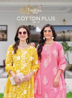 Radhika cotton plus vol 3 wholesale kurti suppliers in Arunachal Pradesh