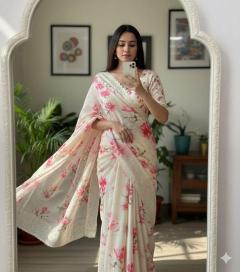 Svara asvi floral butta-2 Wholesale saree suppliers in Punjab