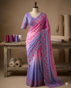 Svara flower Saree manufacturers in Karnataka