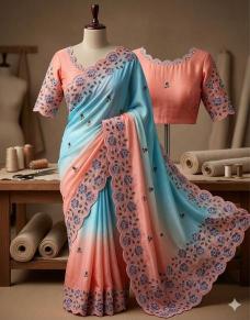 Svara flower Saree manufacturers in Karnataka