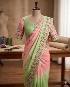Svara flower Saree manufacturers in Karnataka