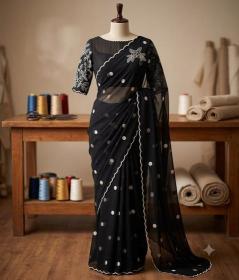Svara georgette Traditional sarees in goa