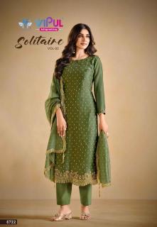 Vipul solitaire vol 3 Cheap dress material wholesale market