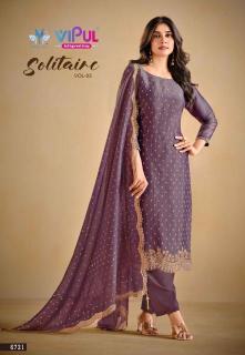 Vipul solitaire vol 3 Cheap dress material wholesale market