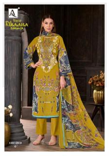 Alok suit rihaana-24 Wholesale clothing market in Haryana
