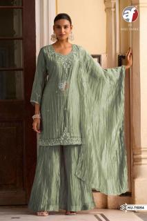 Anju fabrics HU 75054 readymade kurti wholesale market in ahmedabad