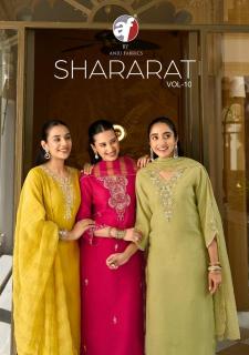 Anju fabrics shararat vol 10 Wholesale kurtis in Arunachal Pradesh