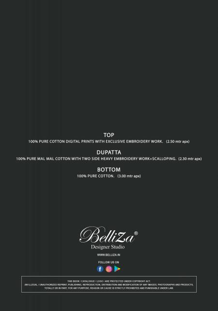 Belliza guzarish vol 25 Traditional dress material