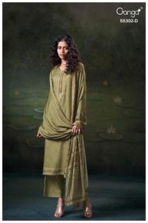 Ganga jaela 5302  Dress material wholesale suppliers
