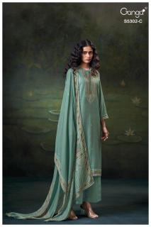 Ganga jaela 5302  Dress material wholesale suppliers