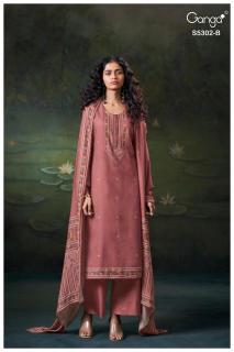 Ganga jaela 5302  Dress material wholesale suppliers
