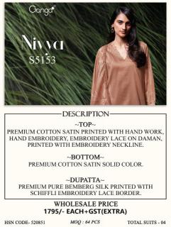 Ganga nivya 5153 Wholesale dress material in Tripura