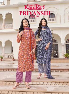 Kanika priyanshi vol 7 Wholesale clothing market in Andhra Pradesh