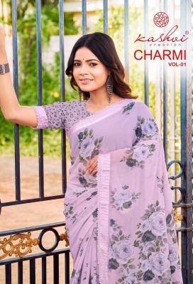Kashvi charmi vol 1 Wholesale saree market in Jharkhand