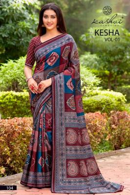 Kashvi kesha Wholesale saree manufacturers in Gujarat