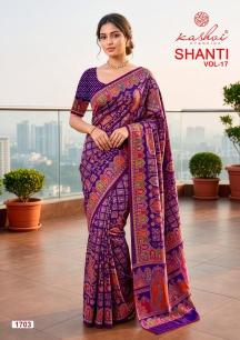 Kashvi shanti vol-17 Best wholesale saree market in Tripura