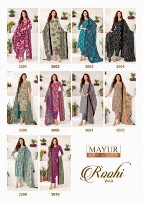 Mayur roohi vol 3 Cotton dress material