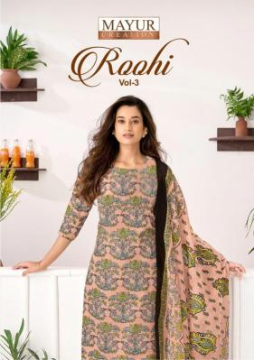 Mayur roohi vol 3 Cotton dress material