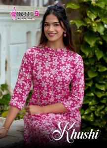 Mystic9 khushi vol 9 Designer kurtis at wholesale rate