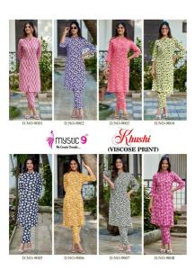 Mystic9 khushi vol 9 Designer kurtis at wholesale rate